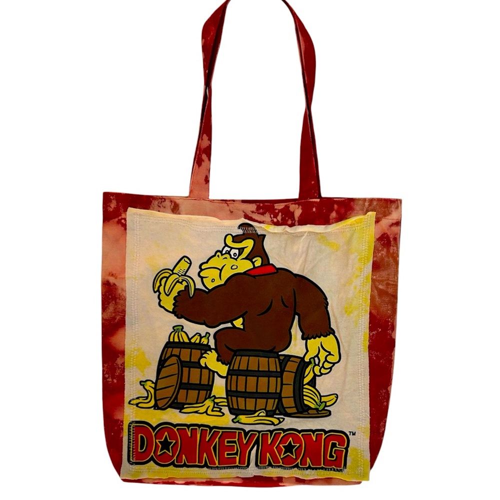 DONKEY KONG canvas tote bag custom ONE OF A KIND creation by Rachelle